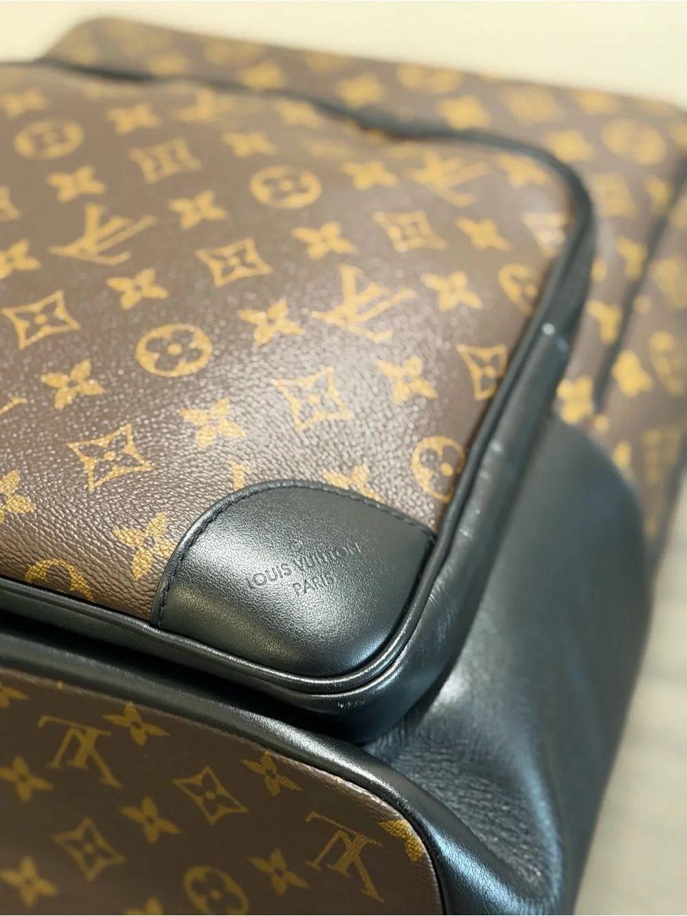 Louis Vuitton Monogram Canvas Brown / Gold Backpack